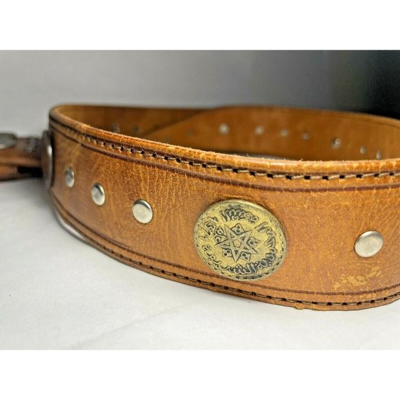 Vintage Cowhide Leather Women\'s Belt with 10 International Coins and Small Bag main image 7
